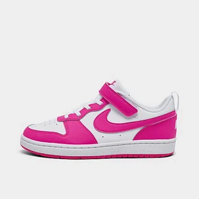 NIKE NIKE GIRLS' LITTLE KIDS' COURT BOROUGH LOW RECRAFT STRETCH LACE CASUAL SHOES