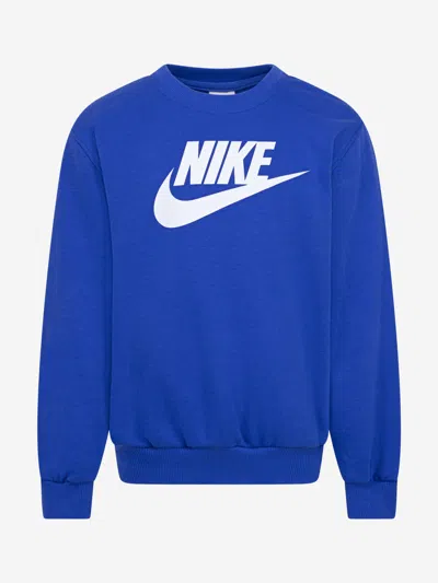Nike Kids'  Girls Logo Sweatshirt In Blue