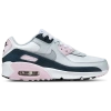 Nike Big Girls Air Max 90 Ltr Casual Sneakers From Finish Line In Wolf Grey/white