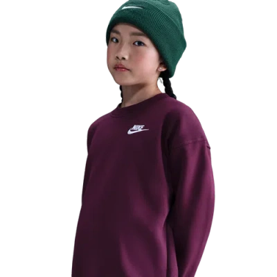 NIKE GIRLS NIKE CLUB FLEECE OVERSIZED CREW LBR