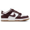 Nike Big Kids' Dunk Low Casual Shoes In White/red/brown