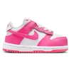 Nike Girls  Dunk Low In White/laser Fuchsia