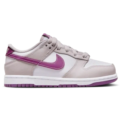 Nike Kids' Girls  Dunk Low In White/violet