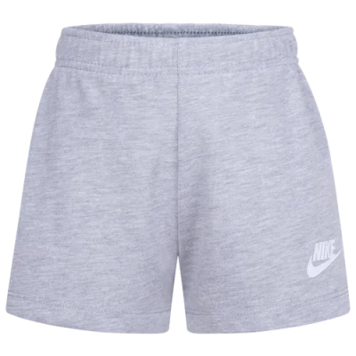 Nike Kids' Girls  Jersey Shorts In White/grey