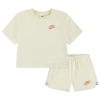 Nike Girls Preschool   Let's Roll Towel Terry Shorts Set In Neutral