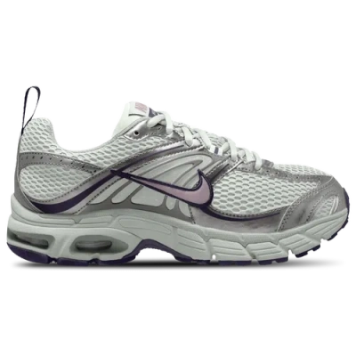 Nike Kids' Girls  Air Max Moto 2k In Summit White/metallic Silver/purple Dynasty