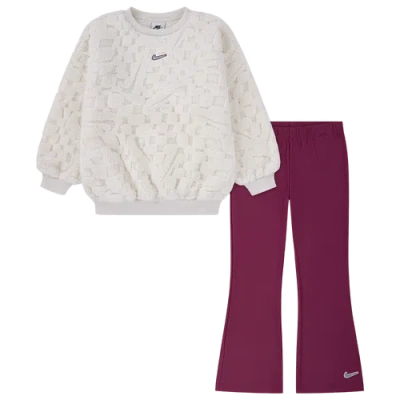 Nike Kids' Girls   Cozy Flare Leg Pants Set In Multi