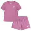 Nike Girls   Lbr Knit Shorts Set In Magic Flamingo