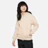 Nike Sportswear Club Fleece Big Kids' Oversized Full-zip Hoodie In White/sanddrift
