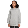 Nike Sportswear Club Fleece Big Kids' Oversized Pullover Hoodie In Gray