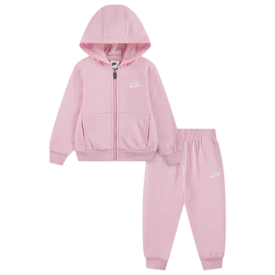 Nike Kids' Girls   Nsw Club Fleece T-shirt Set In Pink