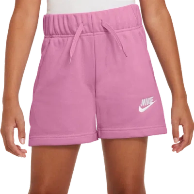 Nike Kids' Girls   Nsw Club Ft 5" Shorts In Pink