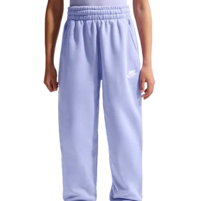 Nike Kids' Girls   Nsw Club Lbr Oversized Fleece Pants In Blue