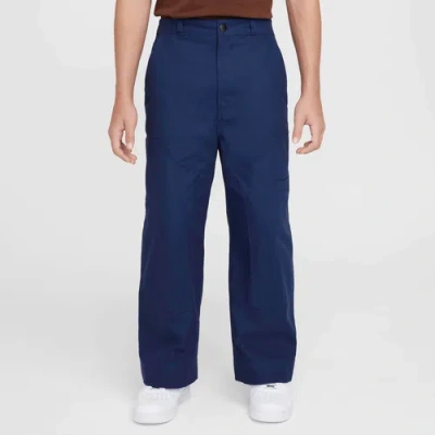 Nike Kids' Girls   Nsw Metro Grand Carpenter Pants In Obsidian/midnight Navy