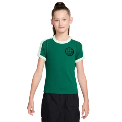 Nike Kids' Girls   Nsw Short Sleeve Rip Top In Green