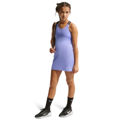 Nike Pro Big Kids' (girls') Dri-fit 1/2-zip Training Top In Purple