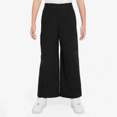 Nike Kids' Girls   Nsw Metro Grand Carpenter Pants In Black/grey