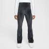 Nike Sportswear Big Kids' (girls') High-waisted Flared Ribbed Leggings In Black/iron Grey