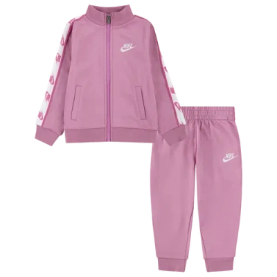 Nike Kids' Girls   Nsw Tricot Set In Magic Flamingo/white