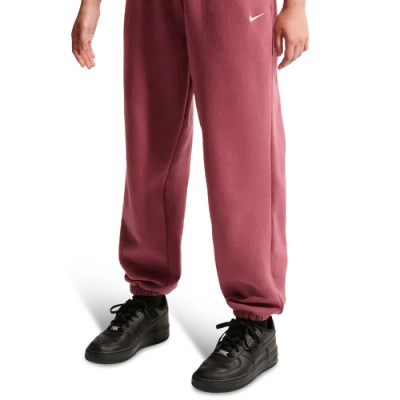 Nike Kids' Girls  Studio Fleece Pants In Red