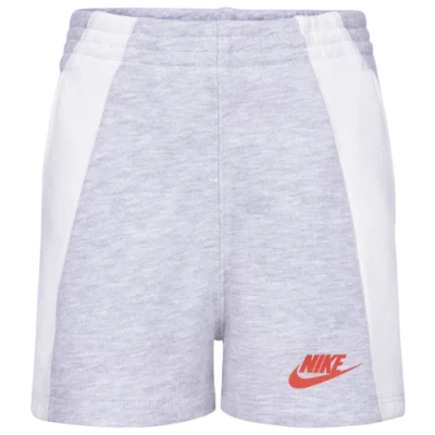 Nike Kids' Girls  Xo Swoosh Ft Shorts In Light Smoke Grey