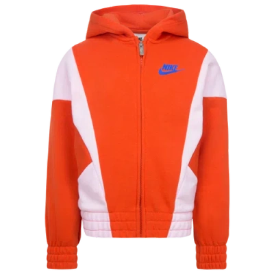 Nike Kids' Girls  Xo Swoosh Full-zip Hoodie In Red/blue