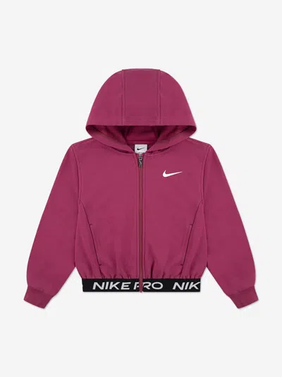 Nike Kids' Girls Np Essentials Zip Up Top In Pink