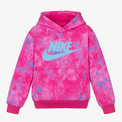 Nike Kids' Girls Pink Cotton Hoodie