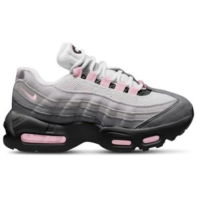 Nike Kids' Girls  Air Max 95 In Black/pink Foam/medium Grey