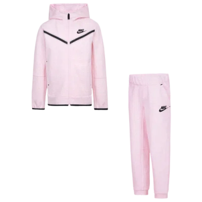 Nike Kids' Girls Preschool   Nsw Tech Fleece Set In Pink