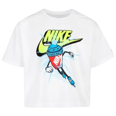 Nike Girls Preschool   Speed Skater Top In Volt/white