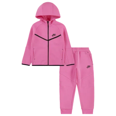 NIKE GIRLS PRESCHOOL NIKE NIKE TECH FLEECE FULL-ZIP SET