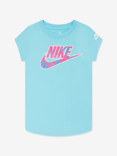 Nike Babies'  Girls Printed Club T-shirt In Blue