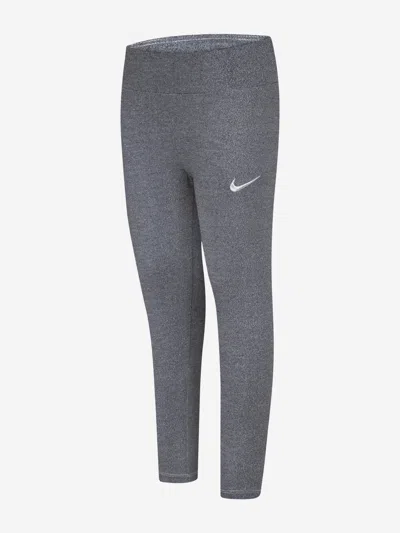 Nike Kids'  Girls Shine Leggings In Black