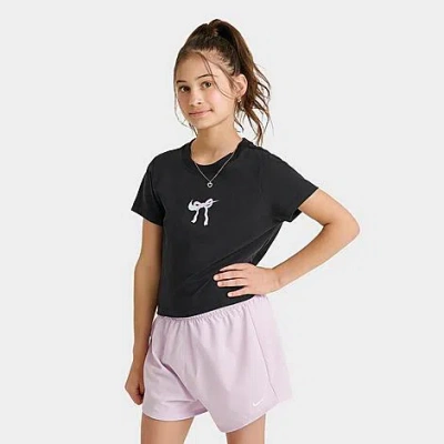 Nike Kids'  Girls' Slim Bow Cropped T-shirt