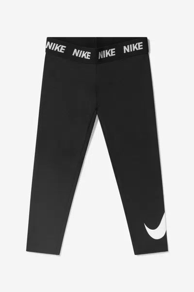 Nike Kids'  Girls Sport Essentials Logo Leggings 2 - 3 Years Black By Childsplay Clothing