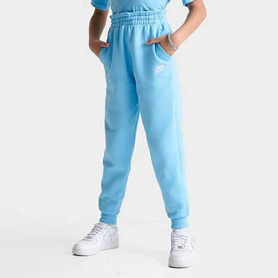 Nike Kids'  Girls' Sportswear Club Fleece Jogger Pants In Aquarius Blue