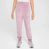 Nike Kids'  Girls' Sportswear Club Fleece Velour Jogger Pants In Plum Dust/platinum Violet