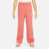 Nike Kids'  Girls' Sportswear Club Fleece Wide-leg Pants In Adobe/adobe/white
