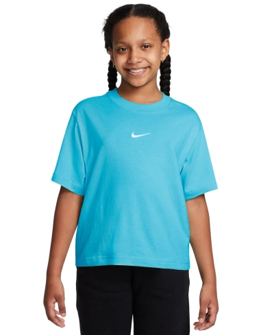 Nike Kids' Girls' Sportswear T-shirt In Aquarius Blue