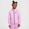 Nike Sportswear Tech Fleece Big Kids' (girls') Full-zip Hoodie In Multi