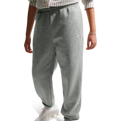 Nike Kids' Girls Studio Fleece Pants In Gray
