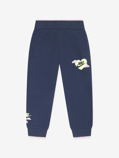 Nike Babies'  Girls Sweet Swoosh Joggers In Blue