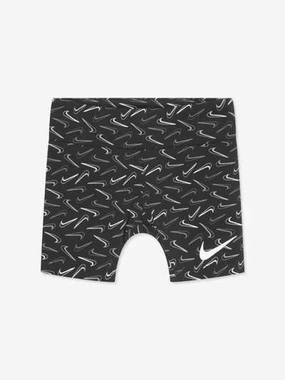 Nike Kids'  Girls Swoosh Logo Bike Shorts In Black