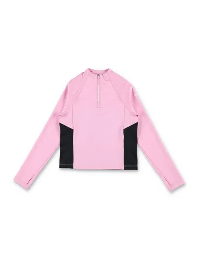 Nike Girls' Swoosh Logo T-shirt In Pink/black