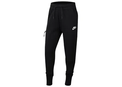 Pre-owned Nike Girls Tech Fleece Joggers In Black