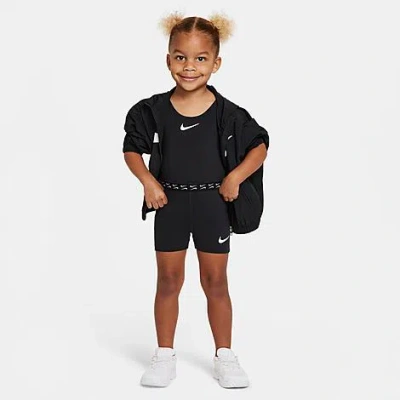 Nike Babies'  Girls' Toddler Dri-fit Unitard In Black