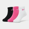 Nike Girls' Toddler Metallic Swoosh Quarter Socks (6-pack) In Multicolor