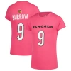 Nike Big Girls Joe Burrow Pink Cincinnati Bengals Player Name Number T-shirt In Pink