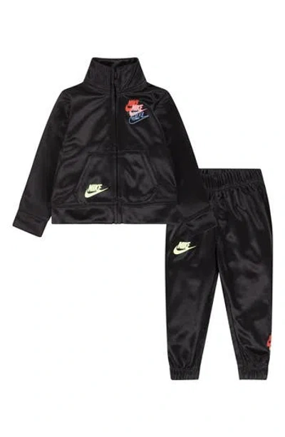 Nike Babies'  Glow Time Tricot Tracksuit In Black